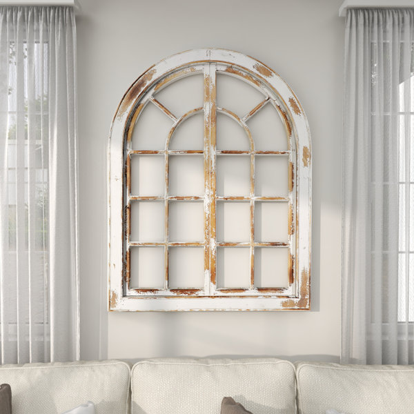 Wood arch wall decor sales